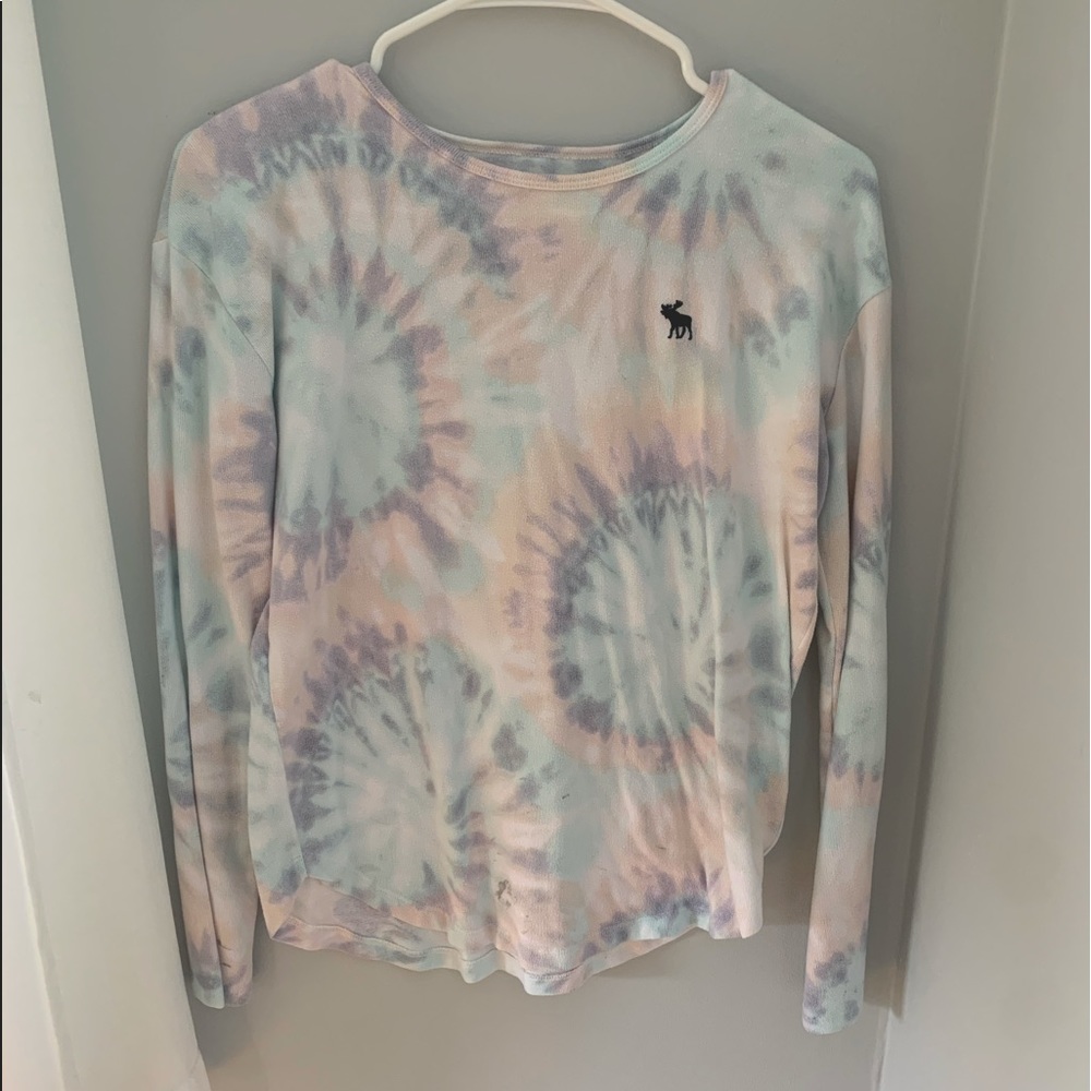 tie-dye long sleeve abercrombie kids size 15/16
